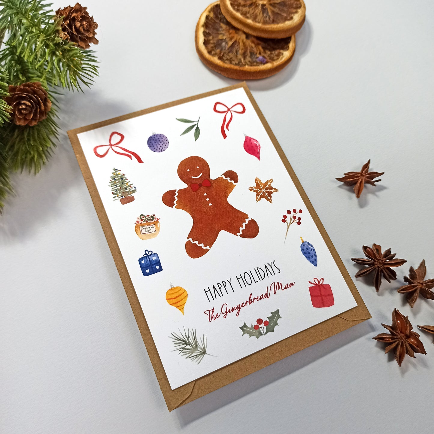Carte A6 - The Gingerbread Man