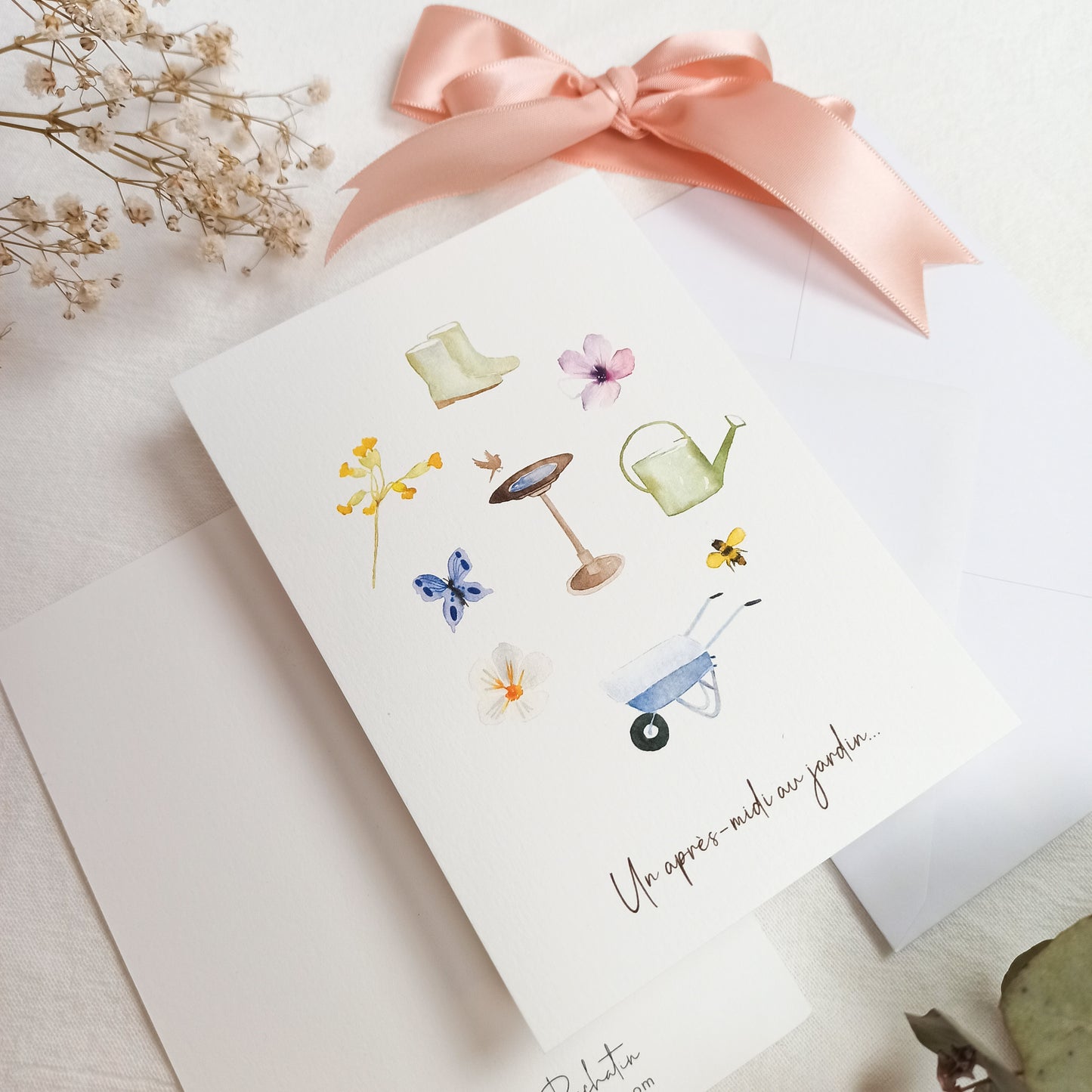 Carte A6 "Un après-midi au jardin"