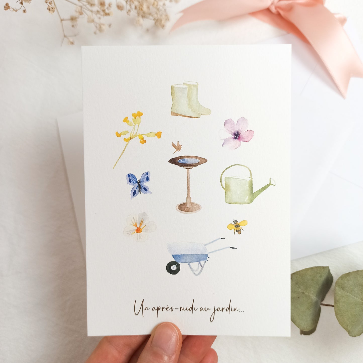Carte A6 "Un après-midi au jardin"