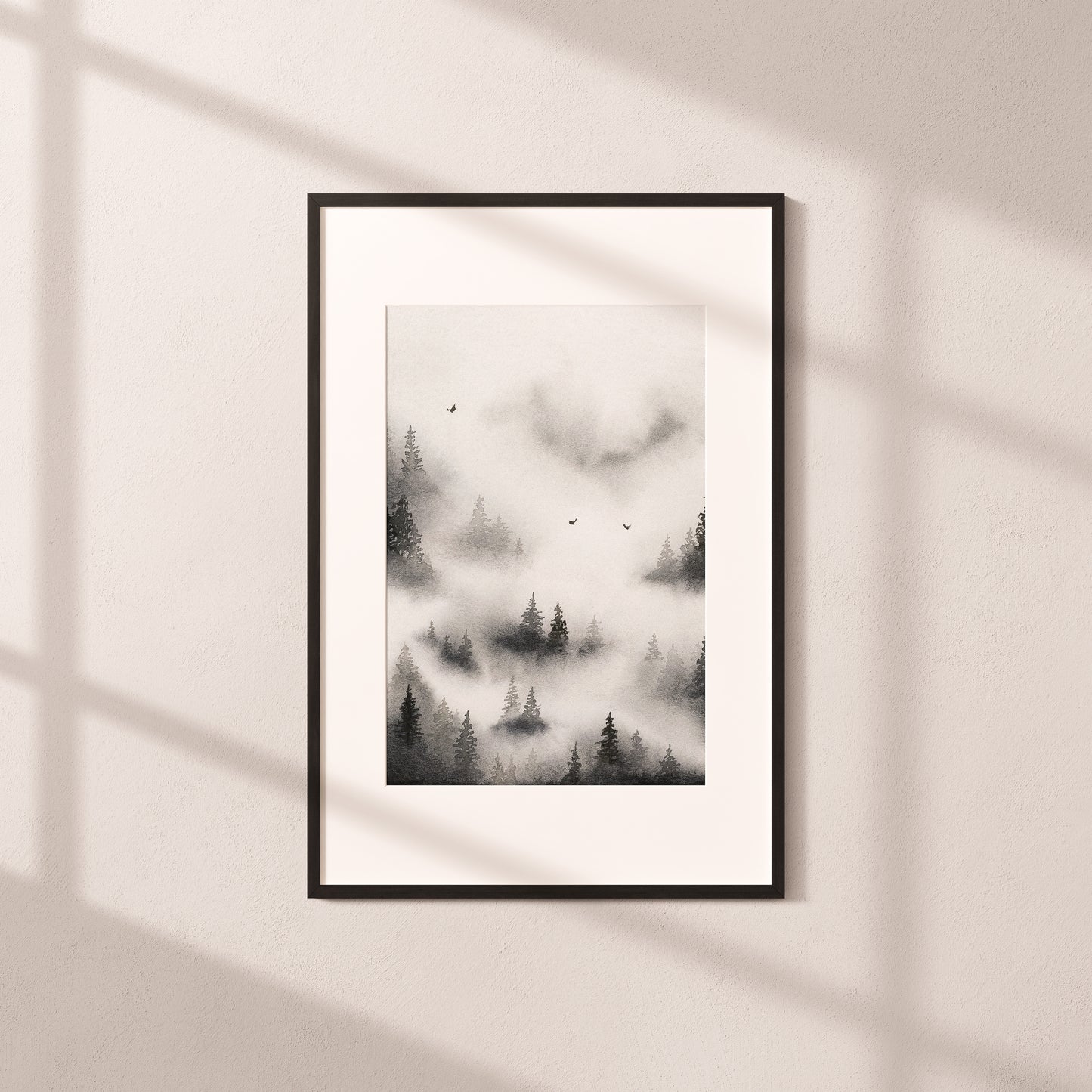 Affiche A5 - Forêt brumeuse