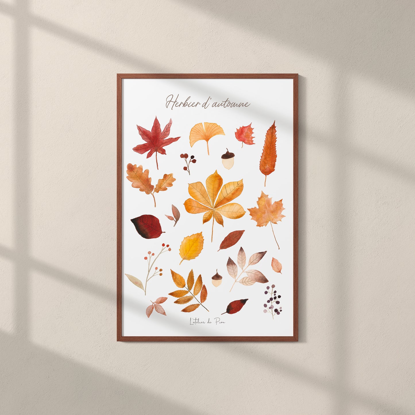 Affiche A4 - Herbier d'automne