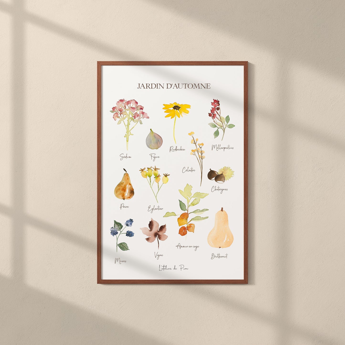 Affiche A4 - Jardin d'automne
