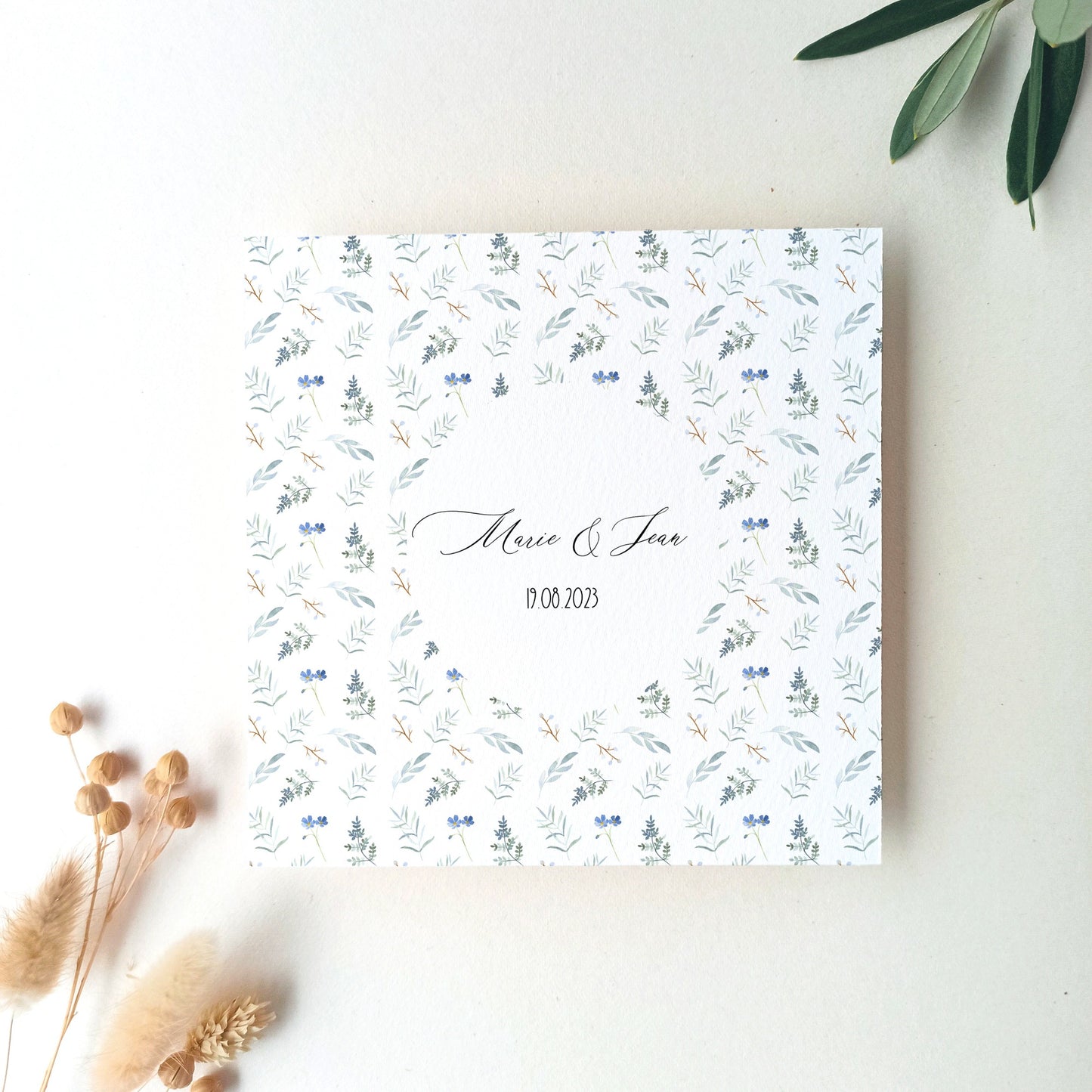 faire part de mariage liberty à l'aquarelle