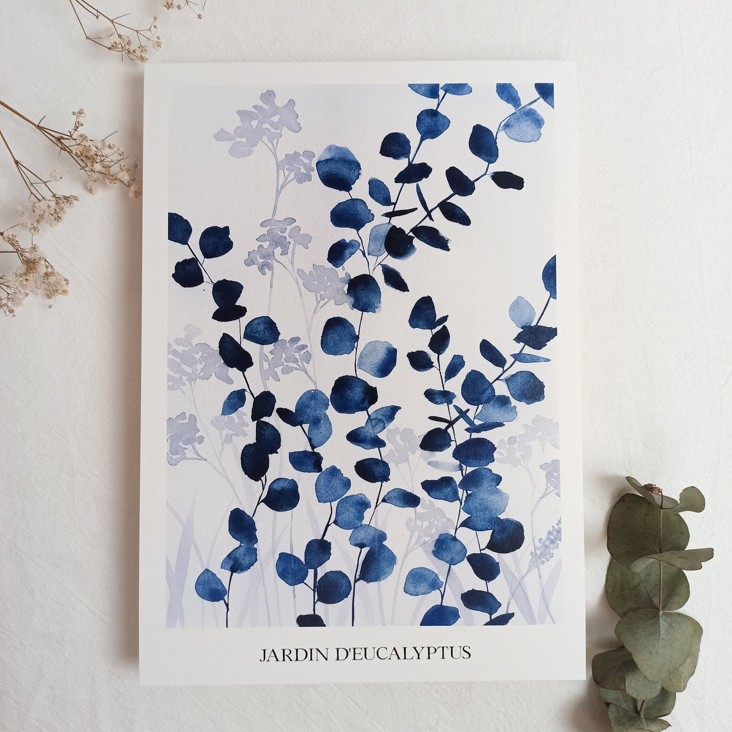 Affiche A4, A3 - Jardin d'eucalyptus