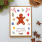 Carte A6 - The Gingerbread Man